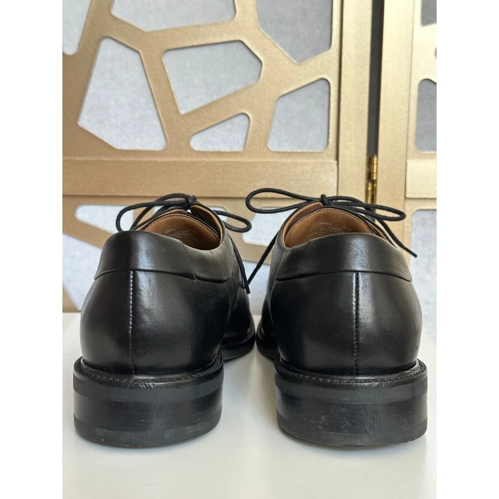 Cole Haan Mens Lenox Hill Cap Toe Derby Black Leather Dress Shoes C20155 SZ 12 M